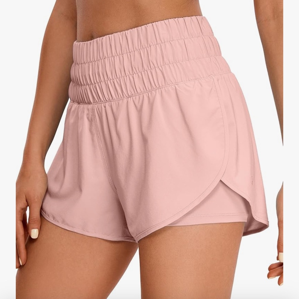 CRZ YOGA 2 in 1 High Waisted Running Shorts